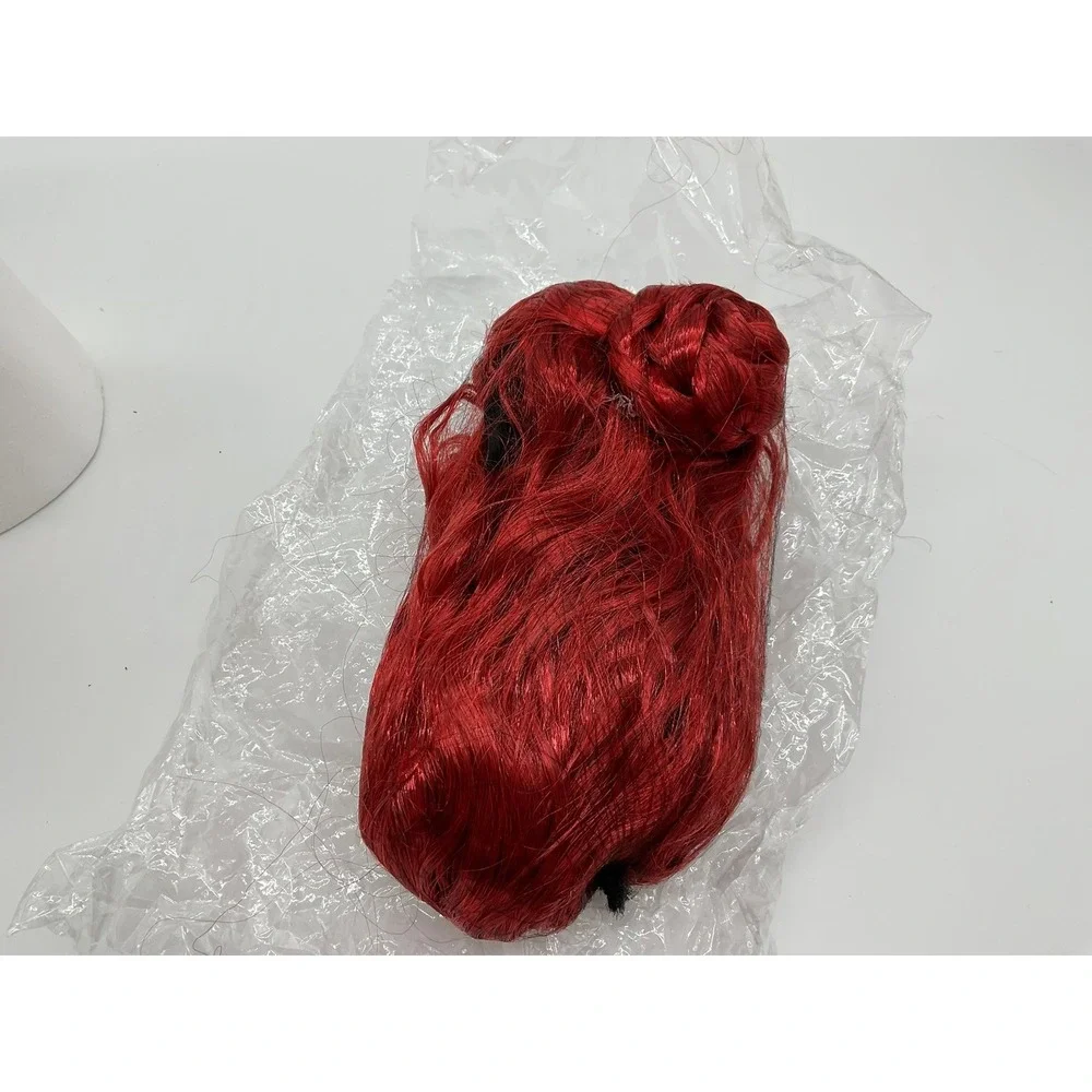 Unbranded Cosplay‎ Wig Women OS Red Double Space Bun Wavy Long Synthetic Hair